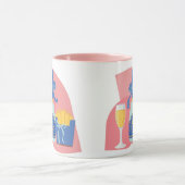 Champagne en friet mok (Midden)