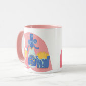 Champagne en friet mok (Voorkant links)