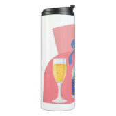 Champagne en friet thermosbeker (Gedraaid links)