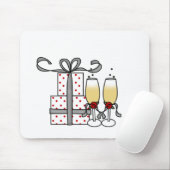 Champagne en Gifts Mousepad Muismat (Met muis)