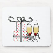 Champagne en Gifts Mousepad Muismat (Voorkant)