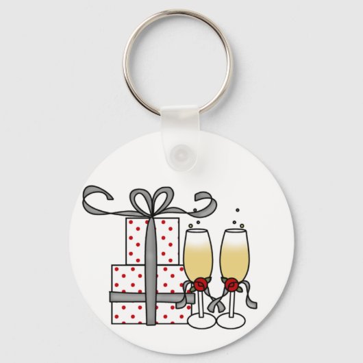 Champagne en Gifts Sleutelhanger (Voorkant)