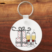 Champagne en Gifts Sleutelhanger (Voorkant)