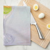 Champagne en Macaroons Kitchen Towel Theedoek (Quarter Fold)