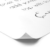 Champagne en mousserende cider- minimale bruiloft poster (Hoek)