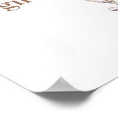 Champagne en parels Kaarten en geschenken teken Poster (Hoek)