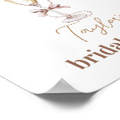 Champagne en parels Vrijgezellenfeest Poster (Hoek)