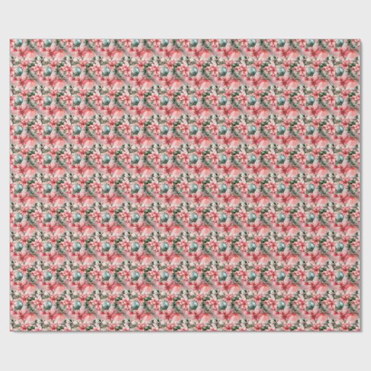 Champagne en pistache: een fusie van roze cadeaupapier (Vlak)