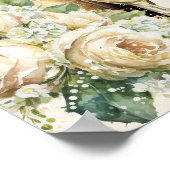 Champagne en Rozen Bridal Luncheon Welkom Poster (Hoek)