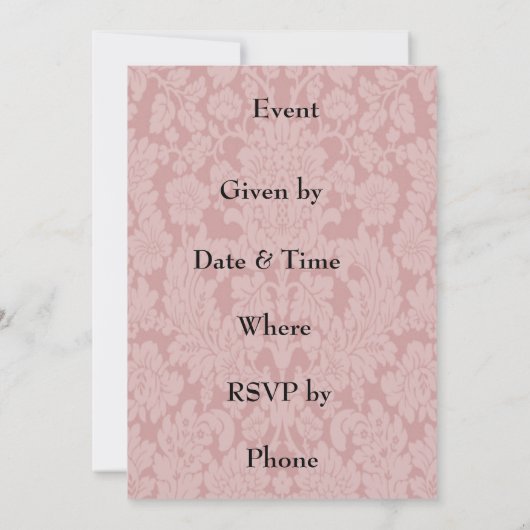 Champagne en Rozen Kaart (Achterkant)