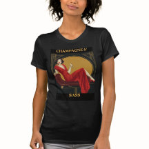 Champagne en Sass T Shirt