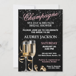 Champagne en Spa Day Brunch Bruidsborrel Kaart