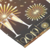Champagne en vuurwerk New Years Eve 2019 Patroon Tafelkleed (Gekanteld)