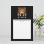 Champagne en vuurwerk - nieuwjaarsjaar 2019 briefpapier (Staand voorkant)