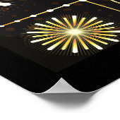 Champagne en vuurwerk - nieuwjaarsjaar 2019 poster (Hoek)