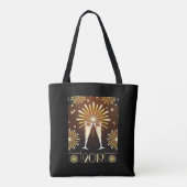 Champagne en vuurwerk - nieuwjaarsjaar 2019 tote bag (Achterkant)