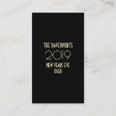 Champagne en vuurwerk oudejaarsavond 2019 Ticket (Achterkant)