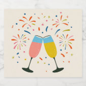 Champagne 🍾 etiketten 🍾 (Enkel label)