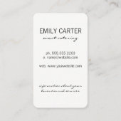 Champagne Evenementen en Vieringen Visitekaartje (Achterkant)