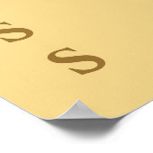 Champagne familienaam foto display poster (Hoek)