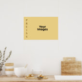 Champagne familienaam foto display poster (Keuken)