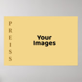 Champagne familienaam foto display poster (Voorkant)