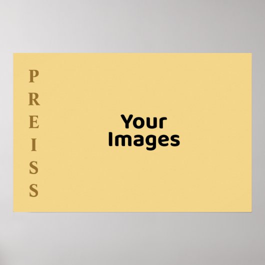 Champagne familienaam foto display poster (Voorkant)