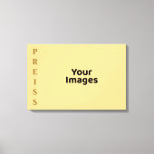 Champagne Familienaam Fotoweergave Canvas Afdrukke (Voorkant)