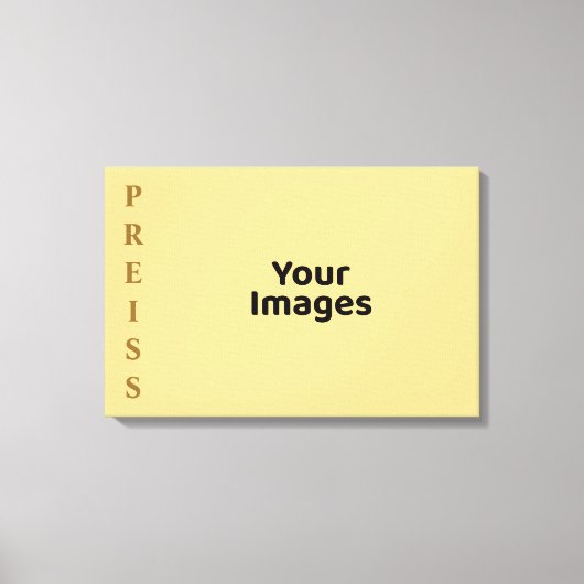 Champagne Familienaam Fotoweergave Canvas Afdrukke (Voorkant)