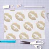 Champagne Faux Glitter Lips Tissue Paper Tissuepapier (Craft)