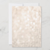 Champagne Faux Glitter Sweet 16 Verjaardag Kaart (Achterkant)