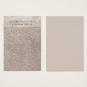 Champagne Faux Leather Earring Display Kaarten Visitekaartje (Voorkant /achterkant)