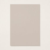 Champagne Faux Leather Earring Display Kaarten Visitekaartje (Achterkant)