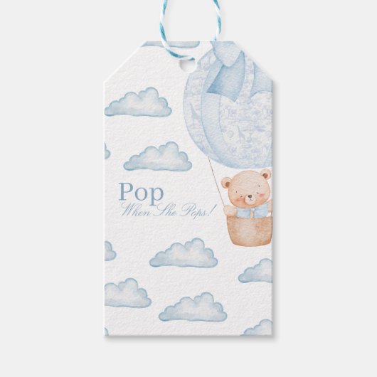 Champagne Favor Label Cadeaulabel (Voorkant)