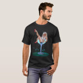 CHAMPAGNE FEESTMEISJE T-SHIRT (Voorkant volledig)