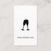 Champagne / Feestplanner / Feestelijk II Visitekaartje (Achterkant)