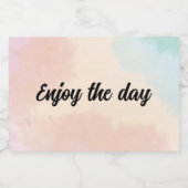 Champagne flesetiket Geniet van het daglabel Sparkling Wijnetiket (Enkel label)