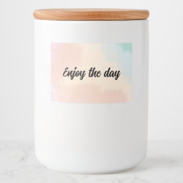 Champagne flesetiket Geniet van het daglabel Wijn Etiket