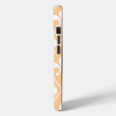 Champagne Fleur de Lis met monogram Case-Mate iPhone Case (Achterkant / Links)