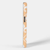 Champagne Fleur de Lis met monogram Case-Mate iPhone Case (Achterkant / Rechts)