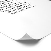 Champagne Floral Alfabetical Seat Chart Poster (Hoek)