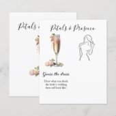 Champagne Floral Guess Jurk Vrijgezellenfeest spel (Voorkant / Achterkant)