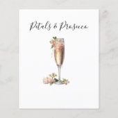 Champagne Floral Guess Jurk Vrijgezellenfeest spel (Achterkant)