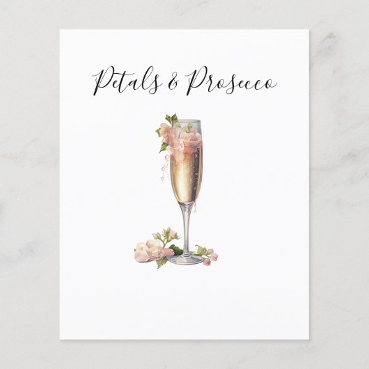 Champagne Floral Guess Jurk Vrijgezellenfeest spel (Achterkant)