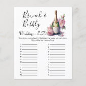 Champagne Floral Vrijgezellenfeest bruiloft spel (Voorkant)