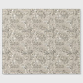 Champagne Flourishes Cadeaupapier (Vlak)