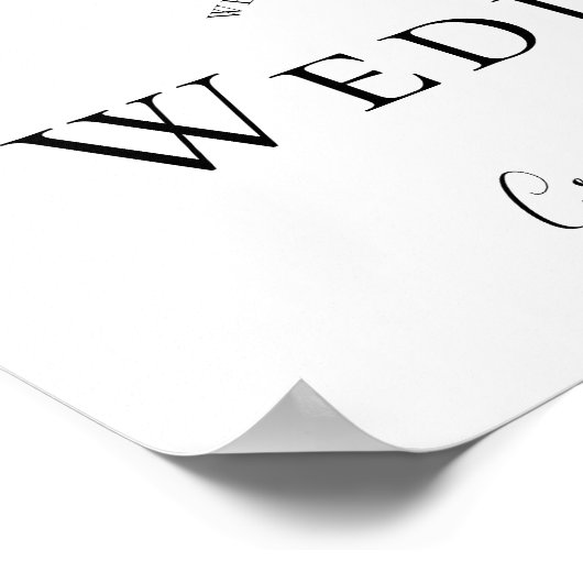 Champagne Flowers Welkom bij het gebarentaal Poster (Hoek)