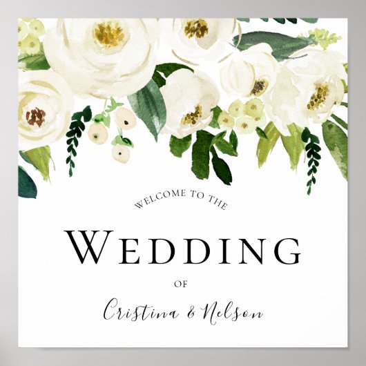 Champagne Flowers Welkom bij het gebarentaal Poster (Voorkant)