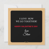 Champagne Fluiten met Hart Bubbels Valentijn Feestdagenkaart (Achterkant)