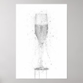 Champagne Flute Poster (Voorkant)